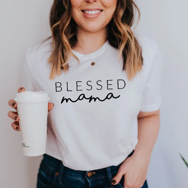 Blessed mama T-shirt - Mother’s Day shirt- gift for new mom- mommy shirts- Christian mom shirts- personalized mom gift - expecting mom gift Boxy Fit Fitted Loose Blessed mama T-shirt - Mother’s Day shirt- gift for new mom- mommy shirts- Christian mom shirts- personalized mom gift - expecting mom gift Boxy Fit Fitted Loose
