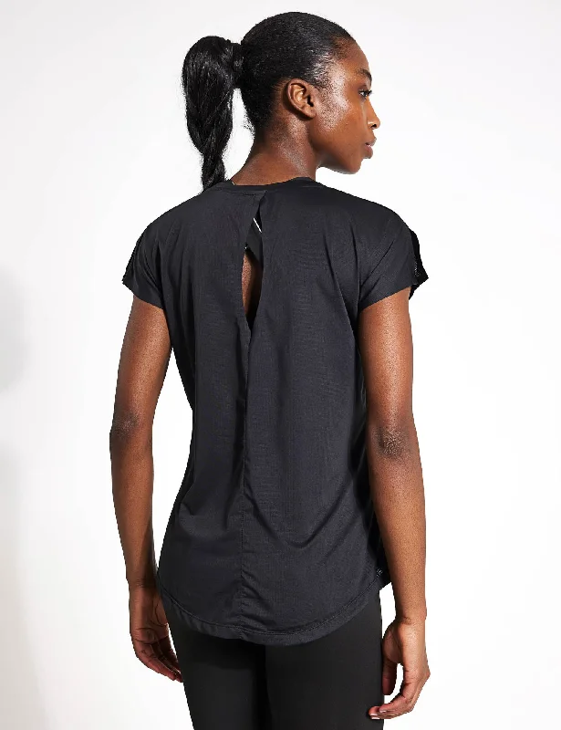 Aina T-Shirt - Black Plaid T-Shirt Polka Dot Checkered