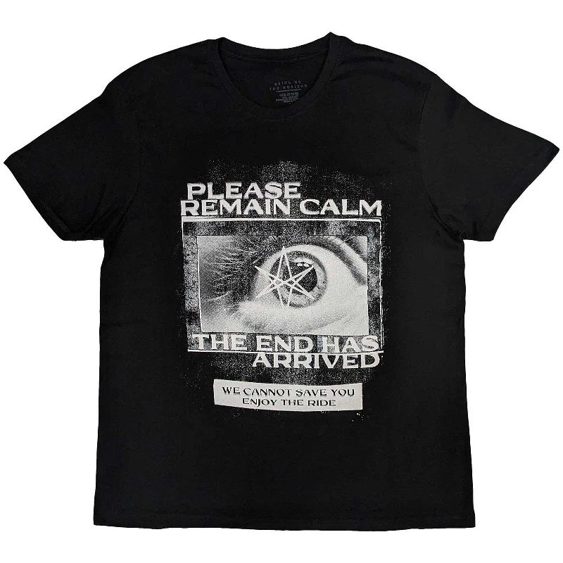 BRING ME THE HORIZON Attractive T-Shirt, Remain Calm FP Notch Collar Peter Pan Collar Cowl Neck BRING ME THE HORIZON Attractive T-Shirt, Remain Calm FP Notch Collar Peter Pan Collar Cowl Neck