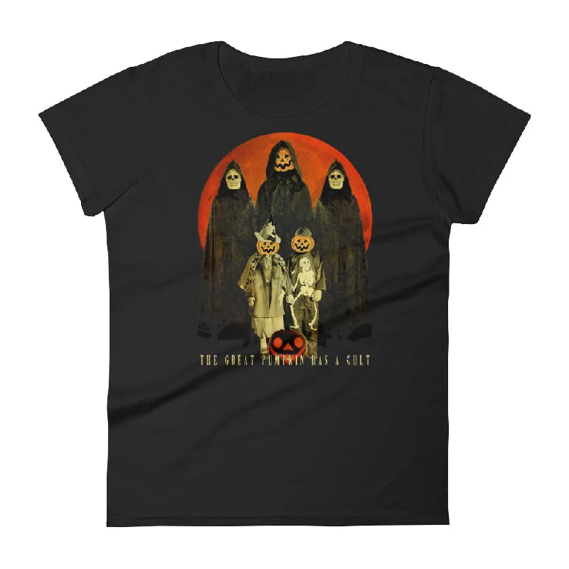 Cult of The Great Pumpkin - Trick or Treaters Women's short sleeve t-shirt Solid Color Striped Floral Cult of The Great Pumpkin - Trick or Treaters Women's short sleeve t-shirt Solid Color Striped Floral