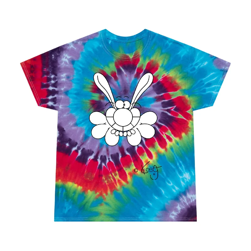 Froggy,Tie-Dye Tee, Spiral Houndstooth Herringbone Solid