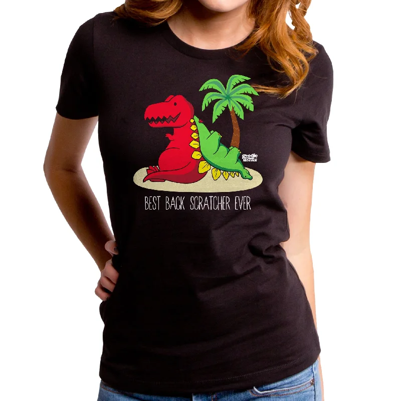 Best Back Scratcher Dino Women's T-Shirt Casual Formal Business