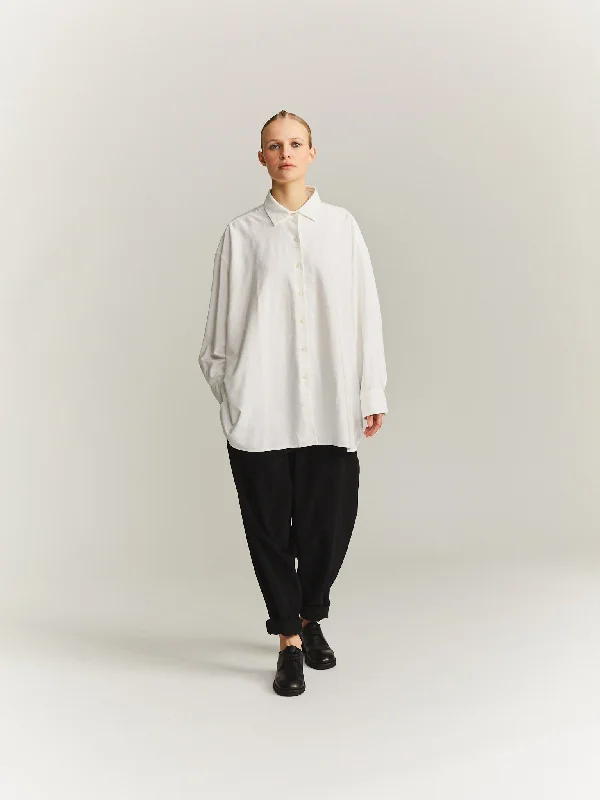 HAMNET SHIRT -MOMOYA - NATURAL Fleece Nylon Spandex