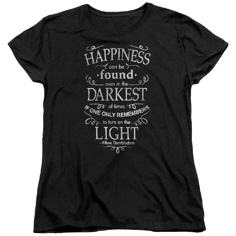 Harry Potter Happiness Women's T-Shirt Hooded Caped Shawl Collar