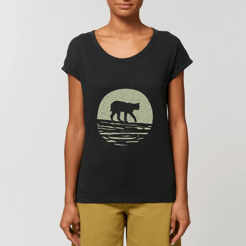 Lynx | ROUNDER - T-shirt Slub Femme Zippered Buttoned Snapped