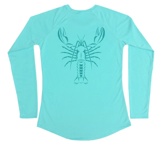 Maine Lobster Performance Shirt (Women) Hooded Caped Shawl Collar
