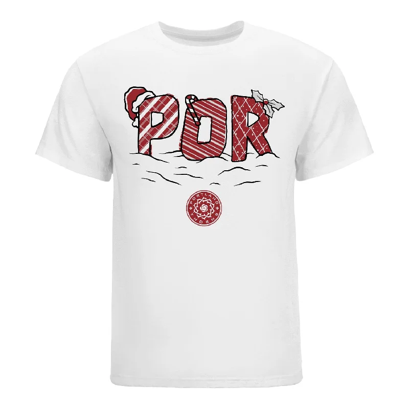 Unisex Portland Thorns Holiday White Tee Satin Fabric Silk Fabric Chiffon Fabric
