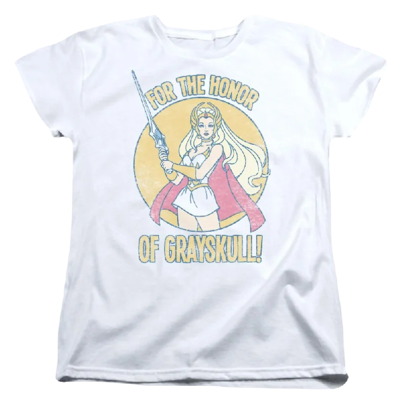 She Ra Honor Of Grayskull Women's T-Shirt Wool Fabric Cashmere Fabric Tweed Fabric
