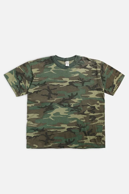 Vintage Camo Tee - XL Welt Pockets Slit Pockets