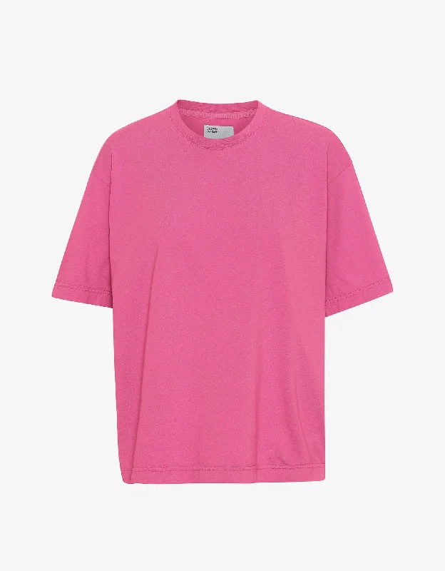 Oversized Organic T-Shirt - Bubblegum Pink Jersey Fabric Tulle Fabric Batik Fabric