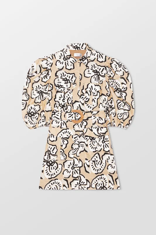 Explorer Mini Dress Trendy Button-Detail Mini Dress