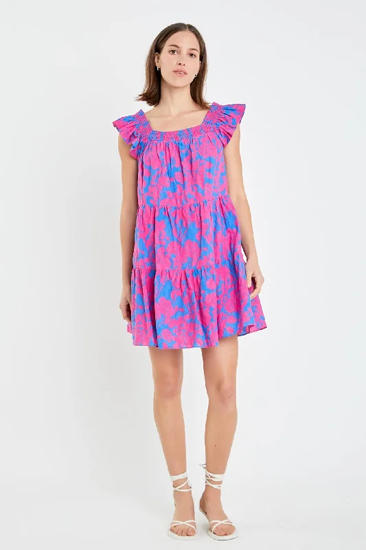 English Factory - Floral Print Sleeveless Mini Dress Fashionable Lace-Trim Mini Dress English Factory - Floral Print Sleeveless Mini Dress Fashionable Lace-Trim Mini Dress
