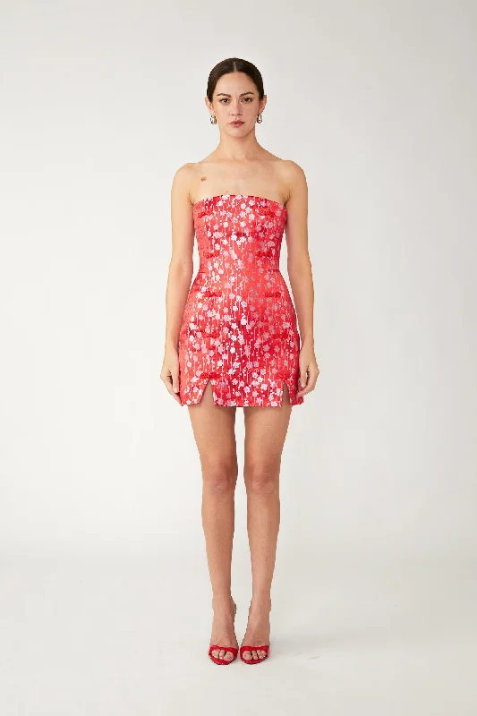 Jenny Strapless Mini Dress Comfortable Off-Shoulder Mini Dress