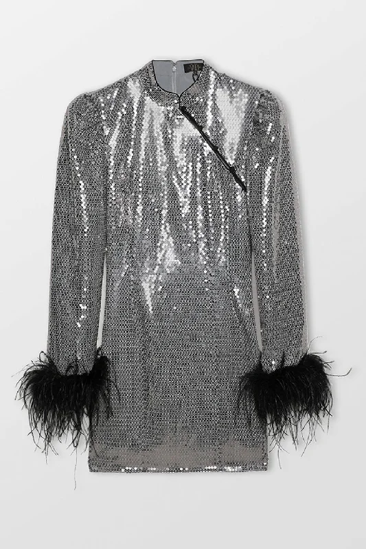 Limousine Mini Dress Cozy Ruched Mini Dress