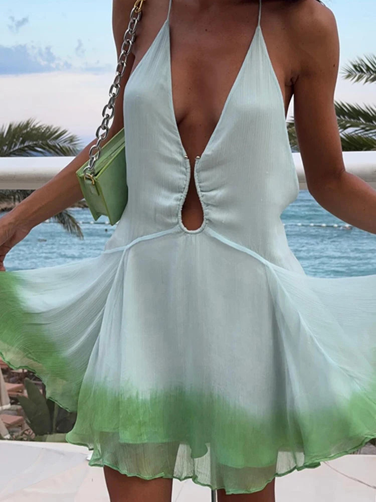 LIZAKOSHT - Elegant Fashion Dress for Women Sexy Vintage Sleeveless Deep V Neck Backless Slim Mini Dresses New Spring Summer Dress Fashionable Off-Shoulder Mini Dress LIZAKOSHT - Elegant Fashion Dress for Women Sexy Vintage Sleeveless Deep V Neck Backless Slim Mini Dresses New Spring Summer Dress Fashionable Off-Shoulder Mini Dress
