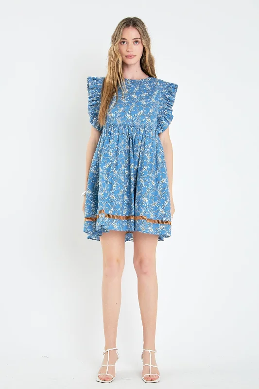 English Factory - Paisley Print Ruffle Sleeve Mini Dress Chic Puff Sleeve Mini Dress English Factory - Paisley Print Ruffle Sleeve Mini Dress Chic Puff Sleeve Mini Dress