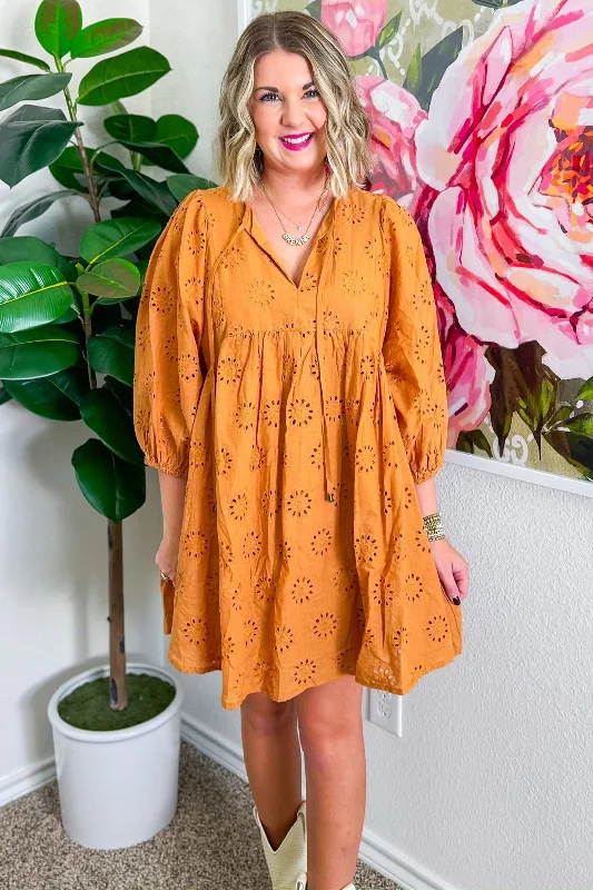Seasonally Minded Mini Dress - Camel Cozy Sweater Mini Dress