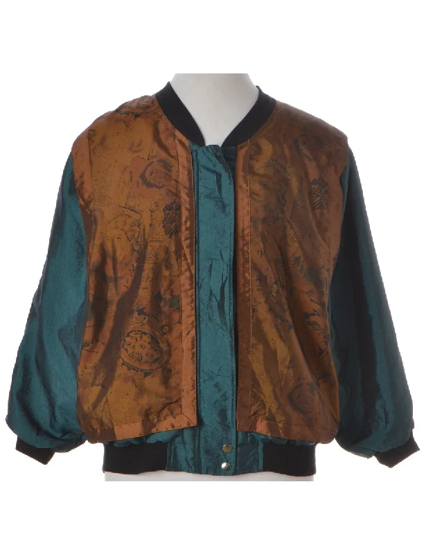 Label Kay Bomber Patterned Jacket Snapped Jacket Toggled Jacket Drawstring Jacket