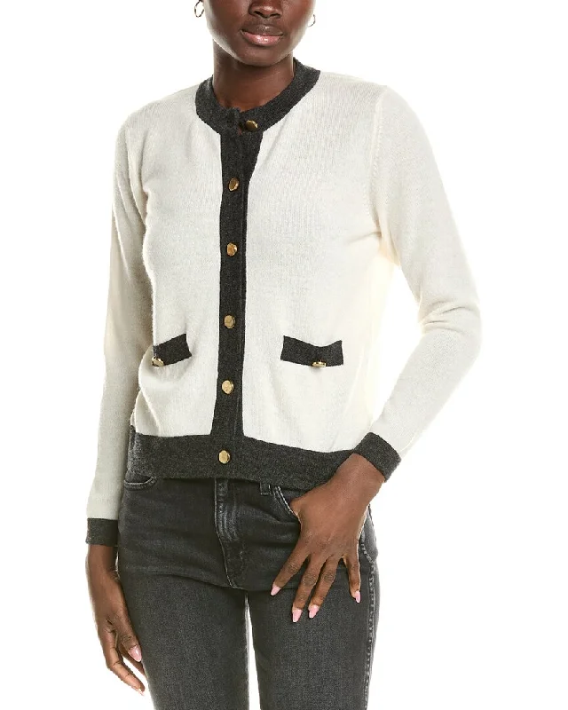 Brodie Cashmere Wool & Cashmere-Blend Contrast Button Jacket Hoodie Zip-Up Jacket Button-Up Jacket Brodie Cashmere Wool & Cashmere-Blend Contrast Button Jacket Hoodie Zip-Up Jacket Button-Up Jacket