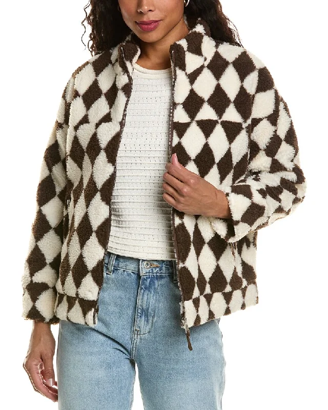 HL Affair Teddy Fleece Jacket Tailored Jacket Straight Jacket A-Line Jacket