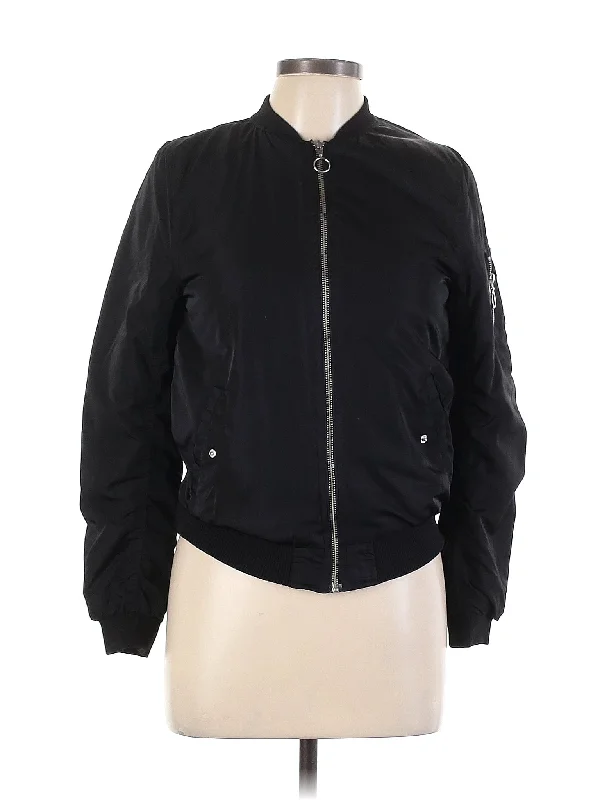 Jacket Stand-Up Collar Roll-Neck Collar Turtle Neck