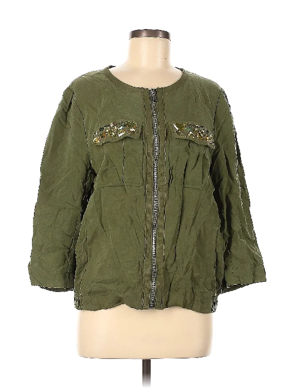 Jacket Zippered Front Buttoned Front Snap Front