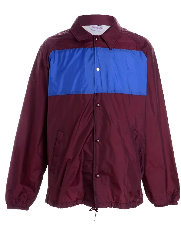 Label Freddie Contrast Panel Coach Jacket Zippered Jacket Buttoned Jacket Snapped Jacket Label Freddie Contrast Panel Coach Jacket Zippered Jacket Buttoned Jacket Snapped Jacket