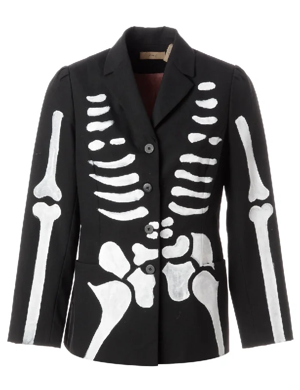 Label Jack Skeleton Suit Jacket Denim Jacket Leather Jacket Suede Jacket