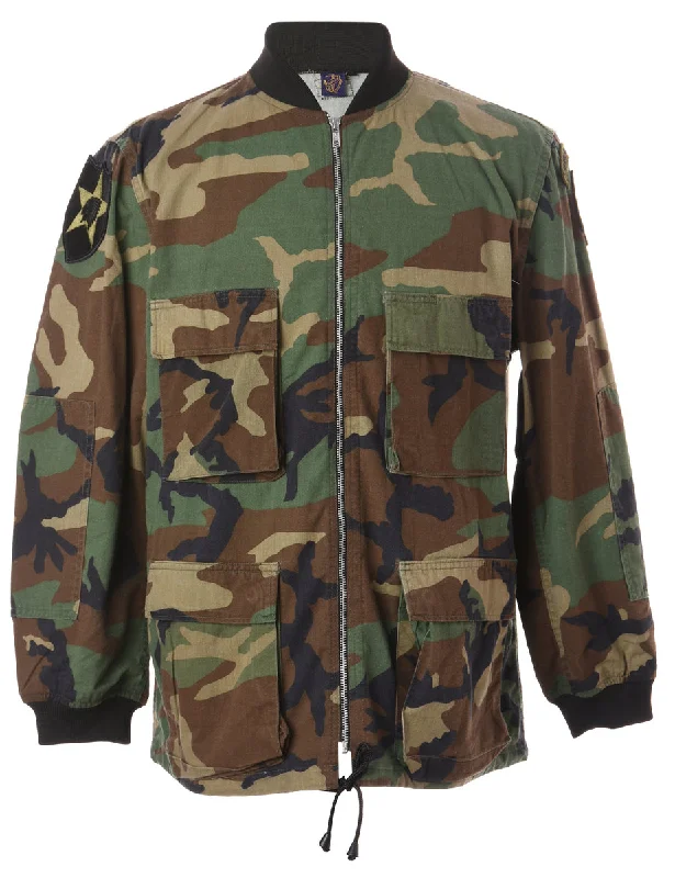 Label Jackson Camo Bomber Jacket Corduroy Jacket Velvet Jacket Brocade Jacket