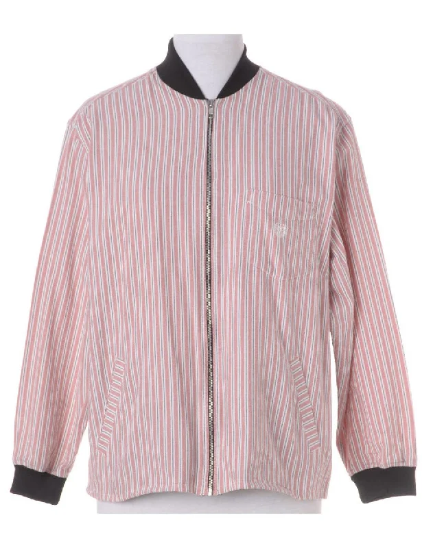 Label Jamie Branded Straight Hem Bomber Jacket Jersey Jacket Tulle Jacket Batik Jacket Label Jamie Branded Straight Hem Bomber Jacket Jersey Jacket Tulle Jacket Batik Jacket