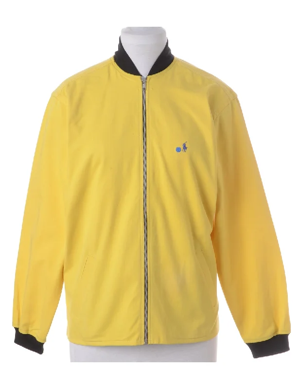Label Jamie Branded Straight Hem Bomber Jacket Anorak Shell Jacket Lightweight Jacket Label Jamie Branded Straight Hem Bomber Jacket Anorak Shell Jacket Lightweight Jacket