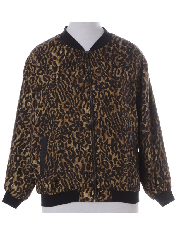 Label Kay Bomber Patterned Jacket Fitted Jacket Loose Jacket Oversized Jacket