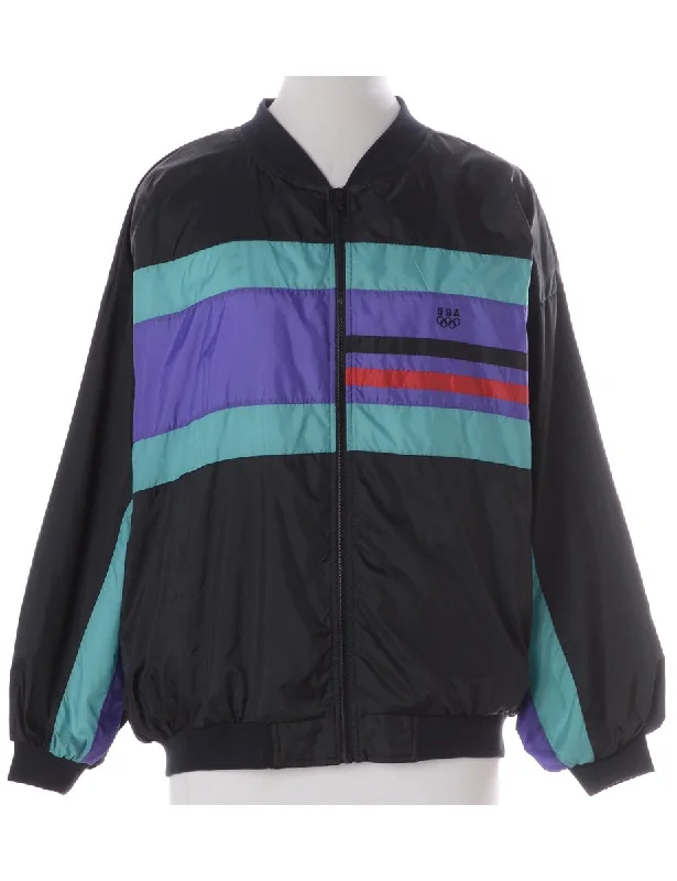 Label Kay Bomber Patterned Jacket Hooded Jacket Caped Jacket Shawl Collar Jacket