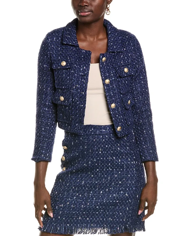 To My Lovers Tweed Jacket Snapped Jacket Toggled Jacket Drawstring Jacket