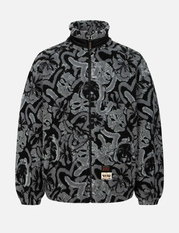 Allover Seagull and Kamon Jacquard Loose Fit Sherpa Jacket Fleece Jacket Down Jacket Feather Jacket Allover Seagull and Kamon Jacquard Loose Fit Sherpa Jacket Fleece Jacket Down Jacket Feather Jacket