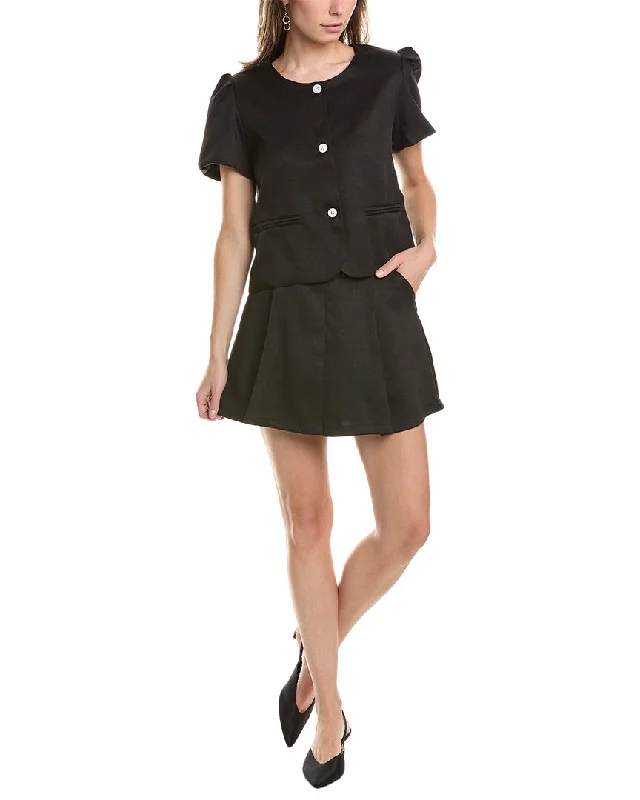 Femme Society Top & Skirt Set elastic waist skirt