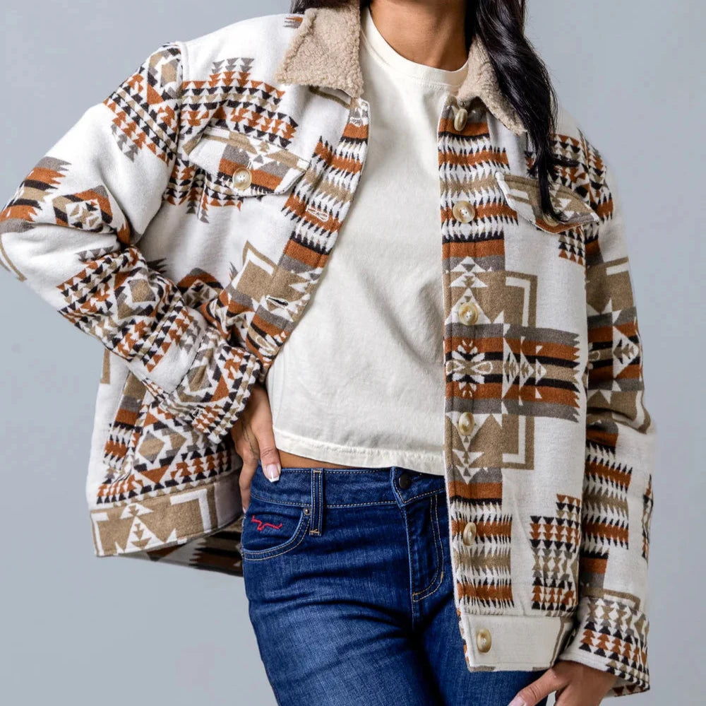 Kimes Ranch Women's Red Rocks Jacket in Oatmeal Jacket Blazer Coat