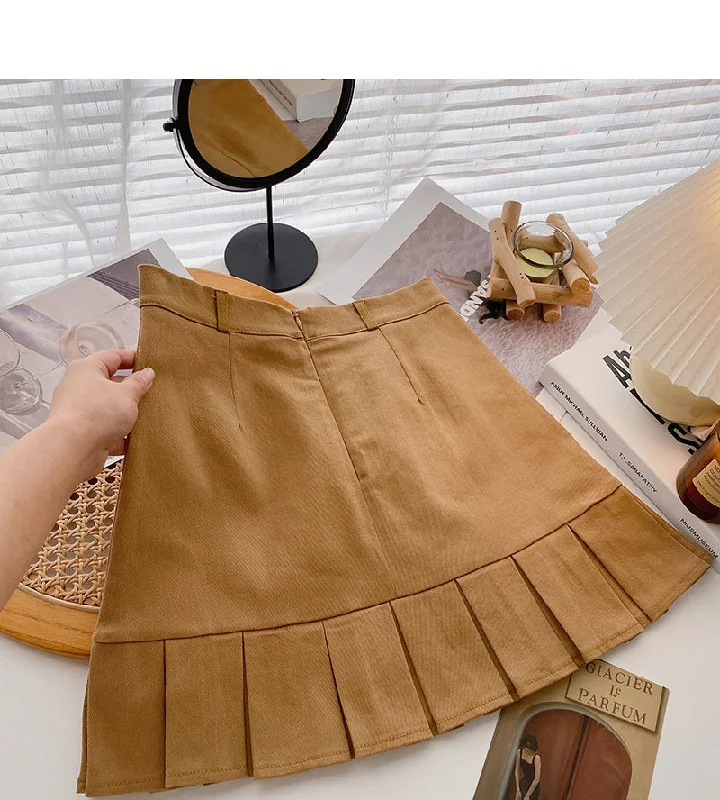 Korean short skirt with thin Ruffle hem and hip wrapped fishtail  5633 wool skirt warm