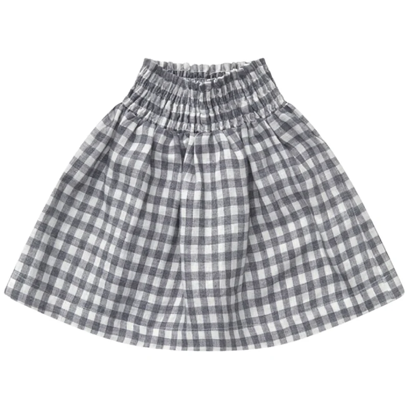 lalaby Elephant Check Sofia Skirt cashmere skirt fine