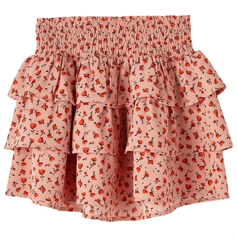 Name it Rose Tan Hanah Skirt elastic waist skirt