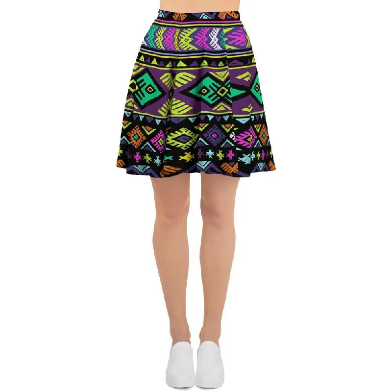 Navojo Aztec Print Women's Skirt cashmere skirt soft