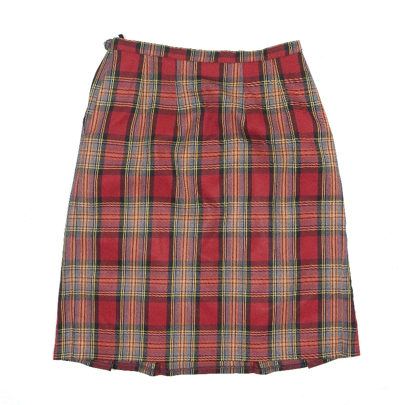Pleated Mini Red Pleated Skirt UK 8 velvet skirt sumptuous