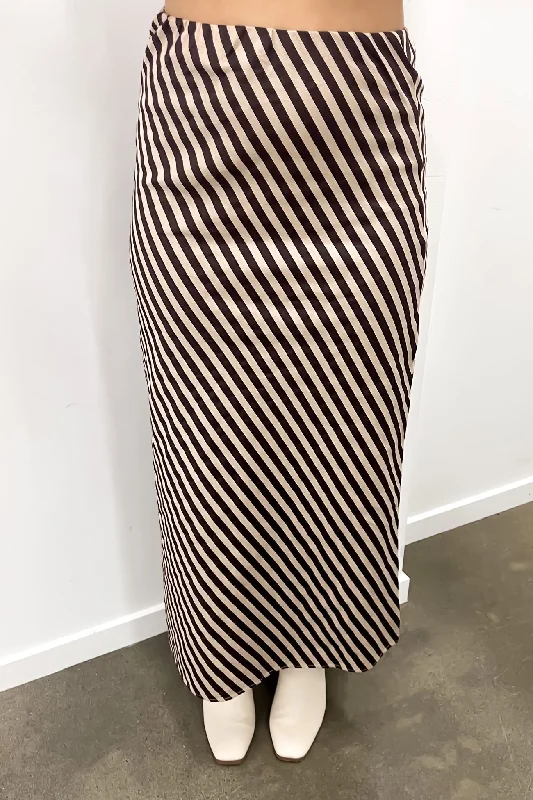 Reece Maxi Skirt Oatmeal velvet skirt luxurious
