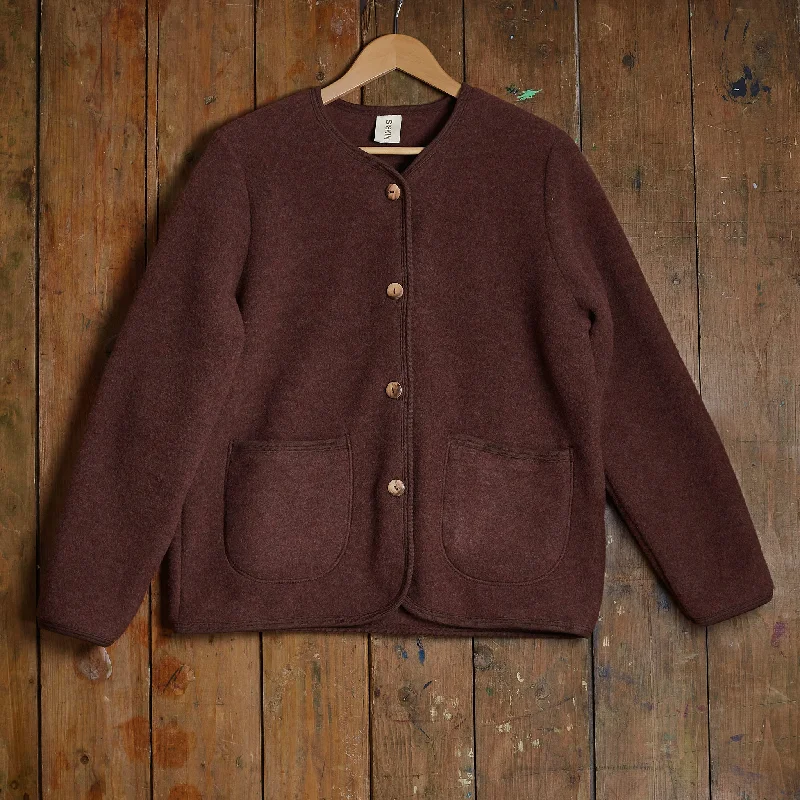 Harrier Womens Jacket - Merino Wool Fleece - Cinnamon Striped Jacket Polka Dot Jacket Floral Jacket Harrier Womens Jacket - Merino Wool Fleece - Cinnamon Striped Jacket Polka Dot Jacket Floral Jacket