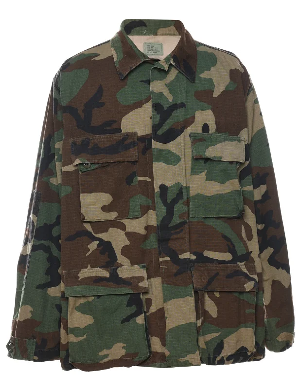 Woodland Camouflage Print U.S Army Military Jacket - M Herringbone Jacket Houndstooth Jacket Plaid Jacket Woodland Camouflage Print U.S Army Military Jacket - M Herringbone Jacket Houndstooth Jacket Plaid Jacket