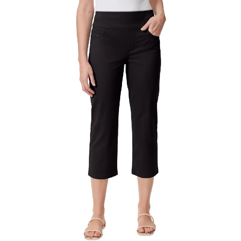 Amanda Womens High Rise Crop Capri Jeans Stylish High-Waisted Denim