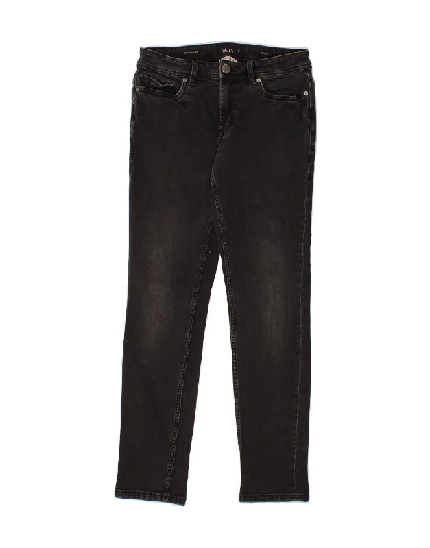 DACK'S Womens Slim Jeans IT 44 Medium W28 L30 Grey Cotton Elegant Dark-Wash Bootcut Jeans DACK'S Womens Slim Jeans IT 44 Medium W28 L30 Grey Cotton Elegant Dark-Wash Bootcut Jeans