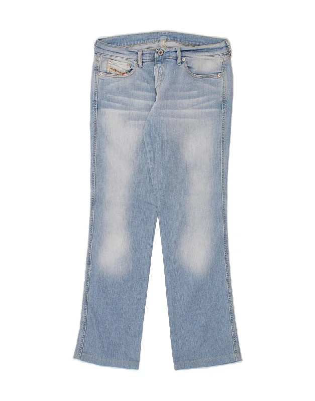 DIESEL Womens Bootcut Jeans W30 L30 Blue Elegant Tapered Leg Denim