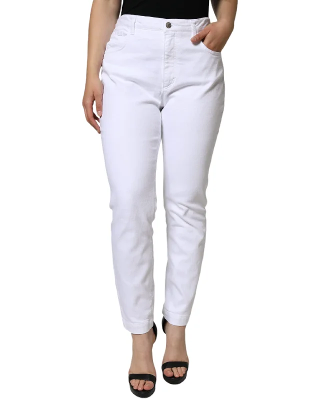 Dolce & Gabbana  Cotton Stretch AUDREY Skinny Women's Jeans Chic Faded Blue Jeans