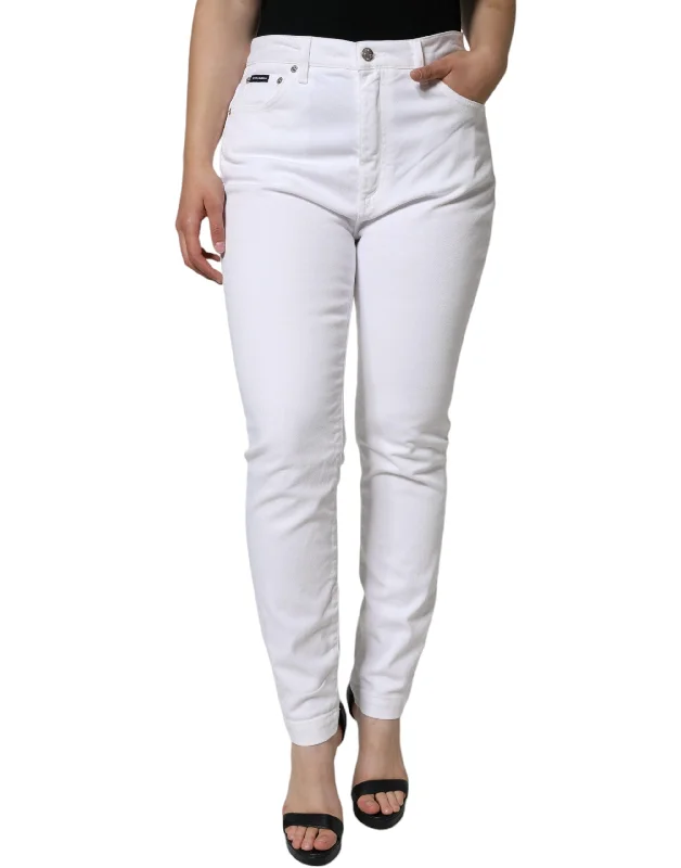 Dolce & Gabbana Cotton Stretch AUDREY Skinny Women's Jeans Comfortable Jogger Style Jeans Dolce & Gabbana Cotton Stretch AUDREY Skinny Women's Jeans Comfortable Jogger Style Jeans